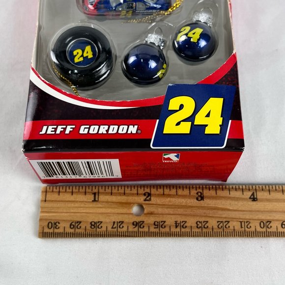 Nascar #24 Jeff Gordon Helmet Hood Tire Mini Christmas Ornament 6 Pc Set 2007 - Picture 10 of 10